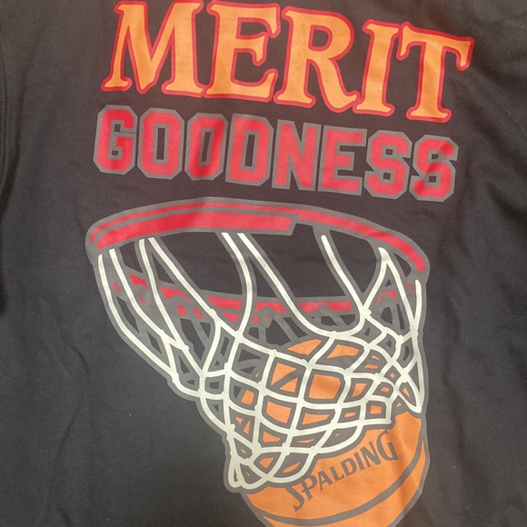 πNEWπ Spalding Merit Goodness basketball hoodie size medium, NWT - Picture 3 of 9